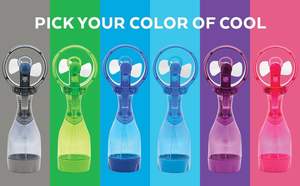 พัดลมพกพาแบบพ่นละอองน้ำขนาดเล็ก ใช้แบตเตอรี่ เหมาะสำหรับเดินทางกลางแจ้งในฤดูร้อน ขายส่ง - Product Image 4