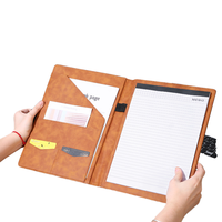 Suministros de oficina Business A4 PU cuero portapapeles cartera carpeta Padfolio documentos titular organizador