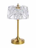 Lampe de table décorative en cristal avec commande tactile, lampe de bureau LED sans fil rechargeable pour la maison, le bar, le mariage, le restaurant