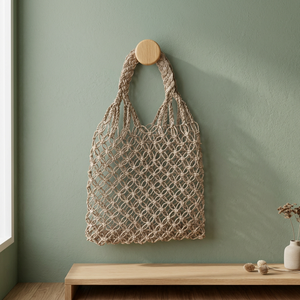 Bolso de Hombro Tejido a Mano, Color Natural, Bolso Grande para la Playa, Compras, Viajes, Rafia - Product Image 2