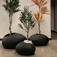 Grandes jardinières d'extérieur, pots à plantes hauts pour hôtel, pots à fleurs intérieurs et extérieurs