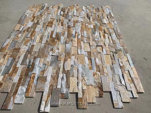 Revestimiento <span class=keywords><strong>de</strong></span> Pared Exterior Sunnye, Moderno, <span class=keywords><strong>de</strong></span> Cuarzo Natural, Resistente a los Ácidos, Ecológico y Duradero, Color Amarillo Dorado, para Hoteles y Viviendas - Product Image 3