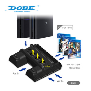 <span class=keywords><strong>DOBE</strong></span>-Soporte multifunción TP4-882 para <span class=keywords><strong>PS4</strong></span> <span class=keywords><strong>Slim</strong></span> Pro, ventilador de refrigeración, base de carga, soporte de disco - Product Image 5