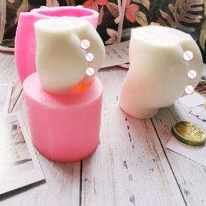 Molde de silicona 3D de tamaño jumbo para glúteos femeninos, torso, cuerpo, trasero, busto, caderas, molde de resina para hacer velas - Product Image 2