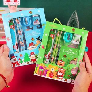 Wholesale 6-Piece Creative Cartoon Christmas Gift Box <b>Stationery</b> <b>Set</b> for School Promotions - Product Image 2