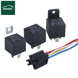 Hochwertiges 40A 12V 5-Pin-Autorelay universell mit riemengeformter Rückseite für Pkw, Motorräder, Batterie-Autos, Kreuzfahrtschiffe