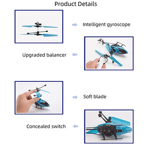 Großhandel Neues Design Ferngesteuertes Flugzeug Handgesten-Induktions-Flugzeug Fliegendes Spielzeug RC Mini-Helikopter für Kinder - Product Image 4