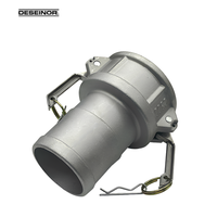Raccord rapide C-300 à levier en alliage d'aluminium, type à bride filetée pour camion-citerne, pipeline de fluides chimiques et pétroliers