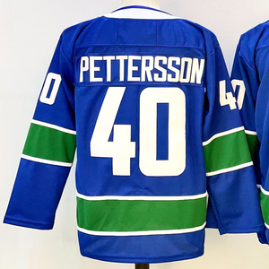 Camisetas de hockey cosidas para hombre 9 J.T. Miller 40 Elias Pettersson 43 Quinn Hughes 6 Brock Boeser 16 Trevor Linden 10 Pavel Bure - Product Image 5