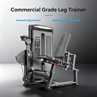Machine d'extension des jambes en acier inoxydable robuste de qualité commerciale, équipement de musculation assis pour entraînement des quadriceps et des triceps, emballage complet