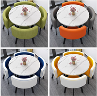 Ensemble de table à manger moderne rectangulaire pour 4 personnes, pour la maison, la cuisine, le restaurant, le café, salle à manger de luxe