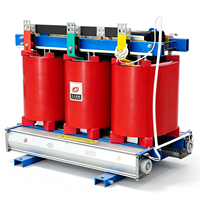 Transformateur sec en aluminium 10 kV vers 0,4 kV 500 kVA SCB10, transformateur de distribution à résine coulée, certifié CE pour les bâtiments