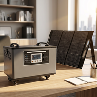 Station d'alimentation portable rechargeable LiFePO4 hybride avec système de sauvegarde solaire MPPT et station de location de batteries solaires
