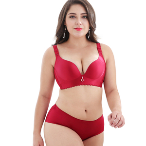 ชุดชั้นในไร้โครงแบบไร้ตะเข็บ ระบายอากาศได้ดี พร้อมสายปรับได้ คัพใหญ่ ไซส์พลัส  คัพ DD - Product Image 3