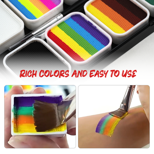 Vente en gros <span class=keywords><strong>Kit</strong></span> de <span class=keywords><strong>peinture</strong></span> pour le visage et le corps <span class=keywords><strong>Kit</strong></span> de <span class=keywords><strong>peinture</strong></span> professionnelle pour le visage hypoallergénique non toxique avec pochoirs et pinceaux - Product Image 5