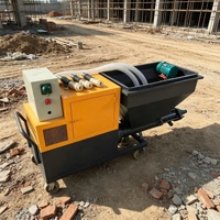 Machine professionnelle de pulvérisation de ciment et de béton avec effet de projection uniforme pour bâtiments commerciaux