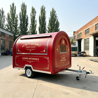 Camion de restauration mobile personnalisé en acier inoxydable pour snacks, fast-food, frites, glaces, hot-dogs, avec système de suivi GPS résistant à la rouille