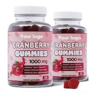 Gommes de canneberges, 2022 OEM ODM, soin des voies urinaires, prend en charge la vessie, les reins et les végétariens - Product Image 1