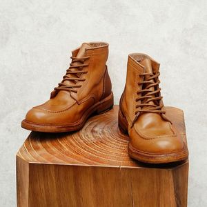 Fashion Trend <b>Pointed</b>-<b>Toe</b> Retro Genuine Leather Handmade Men's Business Formal Oxford Breathable Shoe - Product Image 5