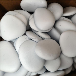 Pierre <span class=keywords><strong>de</strong></span> galets bruts naturels créatifs plats blancs peints à la main bricolage avec décorations <span class=keywords><strong>de</strong></span> dessins animés - Product Image 6