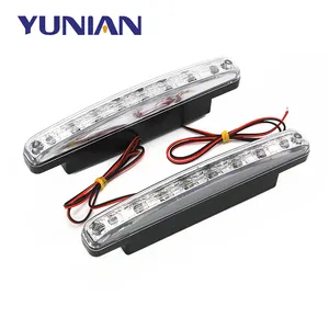 Luce per Auto di alta qualità 8 LED DRL Car Auto Light Source nebbia Driving Daylight Daytime Running Light LED White Head Lamp