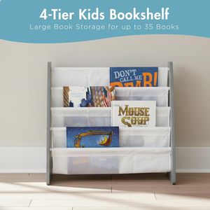 Estantería para Niños Montessori - Estantería de 4 Niveles - Estantería para Sala de Estar y Dormitorio - Product Image 4