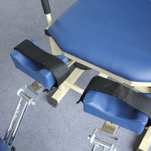 Chaise d'entraînement des articulations de la hanche pour enfants, 95x44x70cm, bleue, équipement de réadaptation manuel pour la force musculaire des membres inférieurs - Product Image 1