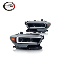 CZJF accessoires lifting avant LED lumières séquentielles clignotant phare pour Toyota Tacoma 4x4 2016 2017 2018 2019 2020