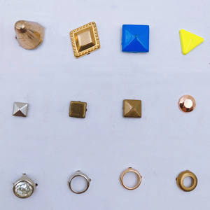 Commande en gros prix métal 2 clous à griffes broches dôme taches étoile Rivets rond goujon griffe pointes <span class=keywords><strong>Rivet</strong></span> pour ceinture en cuir - Product Image 5