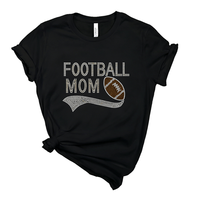 Nouveau design – Transfert thermocollant en vinyle de haute qualité pour T-shirt, motif « Football Mom » avec strass, vente en gros