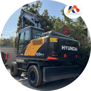 Excavateur sur pneus Hyundai 150W-9T d'occasion bonnes performances stock 210W-9 avec composants à engrenage central 60W-9 - Product Image 1