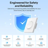 Interruptor de Pared Inteligente SONOFF Orb-MW2 Matter sobre WiFi de 2 Canales, 16A, Carga Total de Doble Canal, Modo de Relé Desconectable, Control Remoto MINI-2GS-E