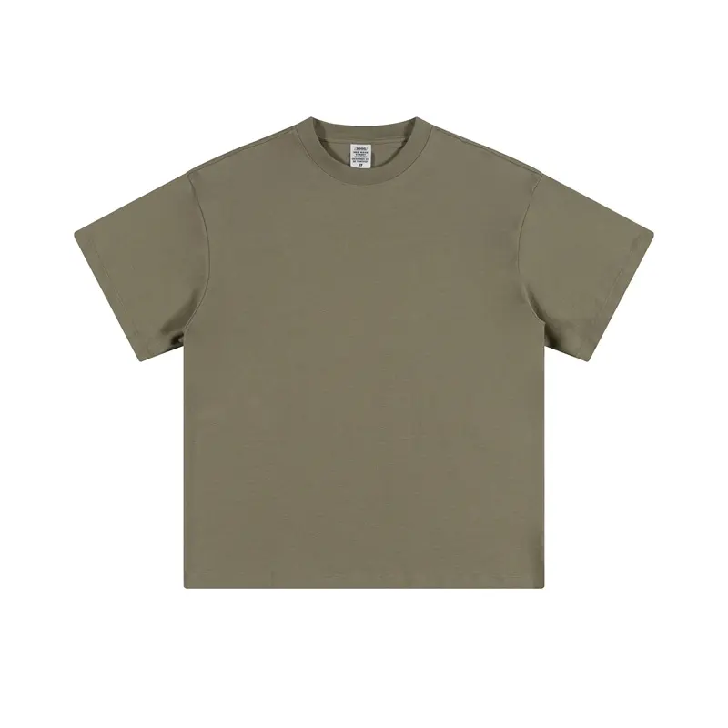 YCAN 2024 Summer Custom Logo Heavyweight T-shirt Street 305G 100% Cotton Short Sleeve T Shirt for Men