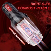 3D Realistische Texturierte Blowjob-Sexmaschine Freihändiger Taschenmuschi-Masturbator mit Heizfunktion Automatischer Saug-Masturbationsbecher für Männer