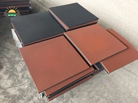 Blocs en caoutchouc balistique pour stand de tir, dalles de sol insonorisées anti-vibrations