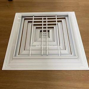 HVAC छत एल्यूमीनियम <span class=keywords><strong>4</strong></span> तरह वॉल्यूम नियंत्रण वर्ग वायु विसारक - Product Image 6