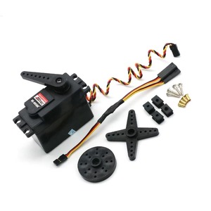 เซอร์โวมอเตอร์ Hitec HS-805BB+ ของแท้ น้ำหนัก 152 กรัม / แรงบิดสูงพิเศษ <span class=keywords><strong>24.7</strong></span> กิโลกรัม / ความเร็ว 0.14 วินาที / เซอร์โวแบบอนาล็อก HS-805BB - Product Image 1
