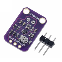 Módulo amplificador de micrófono Electret GY-MAX4466, preamplificador de sensor de sonido de alta ganancia y bajo ruido para Arduino Raspberry Pi