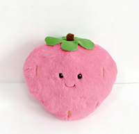 Groothandel Superzachte Aardbei Pluche Speelgoed Kinderen Gevulde Fruit Poppen met PP Katoen Vulling Cadeaus en Woonaccessoires