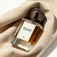 Nouveau Flacon de Parfum Carré à Parois Épaisses 50ml pour Femme, Vente Chaude 2026, OEM ODM, Atomiseur de Parfum Vide en Verre avec Bouchon Rond Irrégulier, Idéal Cadeau