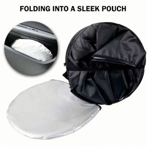 Custom Logo Foldable Car Windshield Sun <b>Shade</b> Front <b>Window</b> Visor Cover for Auto Dealership Giveaways - Product Image 6
