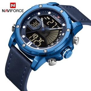 Reloj Naviforce 9172 para Hombre, Reloj de Pulsera de Cuarzo con Correa de Cuero, Reloj Digital LCD, Relojes Deportivos, Reloj Masculino - Product Image 2