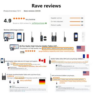 VILSFUL VF-450 4G LTE-FDD Walkie Talkie Portátil de Largo Alcance, Intercomunicador Inalámbrico de 5000 km, Walkie Talkie Global con Alcance de 30 km - Product Image 4