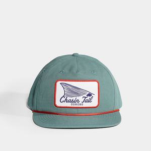 Casquettes personnalisées non structurées avec logo tissé, 5 panneaux, en coton ripstop, snapback - Product Image 1