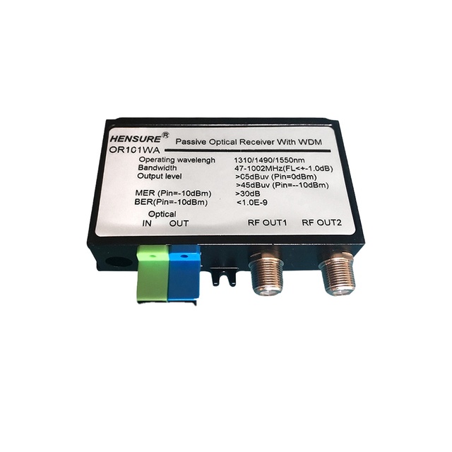 SC/APC passive ftth node catv mini  Receiver FTTH CATV Fiber Optic Mini Receiver Satellite TV Receiver