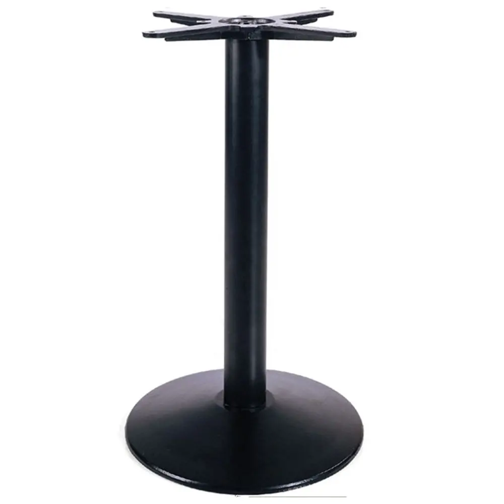 Base de mesa de jantar industrial, trompete de metal para restaurante, antiguidade, café, uso externo, ferro fundido