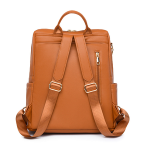กระเป๋าเป้หนังลำลองสำหรับผู้หญิงสำหรับนักเรียนนักศึกษากระเป๋าเป้สะพายหลังสำหรับไปโรงเรียน - Product Image 4