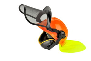 Casque de sécurité forestière, ensemble de protection complet avec écran facial en maille d'acier et protège-oreilles, certifié CE EN 397 EN1731, résistance aux chocs - Product Image 2