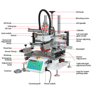 เครื่องพิมพ์สกรีนแบบกึ่งอัตโนมัติ DELIOU สำหรับงานพิมพ์สกรีนสีเดียวบนแผงวงจรพิมพ์และเสื้อผ้า - Product Image 5