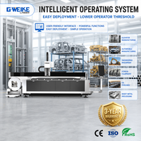 2000Watt Métal Tuyau En Acier Tube Feuille CNC Rotatif Rond IPG Raycus Fibre Laser Cutters Machines De Découpe